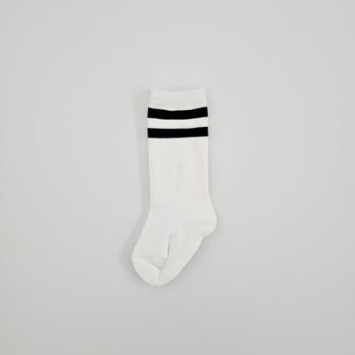 bebe nine02 (0m-36m) 1色黑白筒襪四雙組5