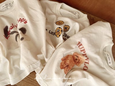 Valubebe 20｜(65-90cm) 可愛小狗上衣3