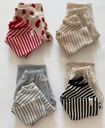 AOSTA22｜(6m-5y) 透氣條紋上衣6