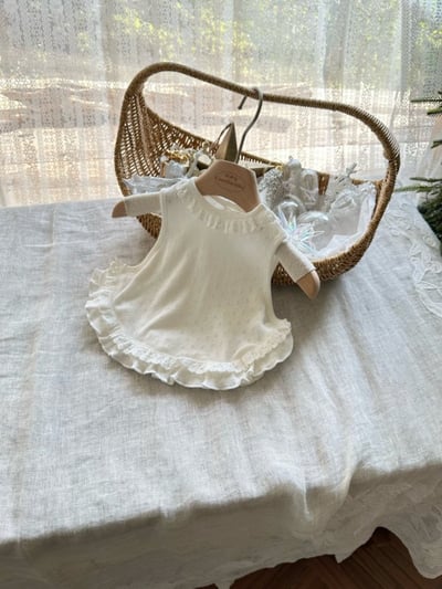 MONBEBE07｜(3m-12m) 荷葉邊背心5