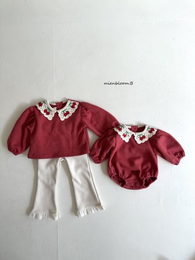 Bloom.b37｜(0m-24m/85cm-125cm) 蕾絲邊喇叭褲11