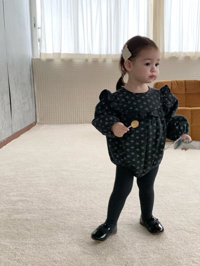 JE631｜(66cm-90cm) 花卉鋪棉綁帶包屁衣15