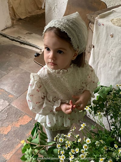 JE556｜(66-90cm) 荷葉邊層次包屁衣7