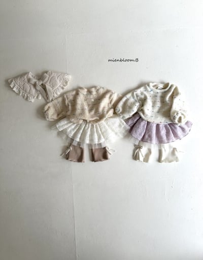 Bloom.b36｜(0m-24m/85cm-125cm) 刷絨蝴蝶開叉喇叭褲4