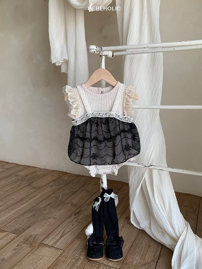 Bebe holic51｜(Free) 蝴蝶結蕾絲背心7