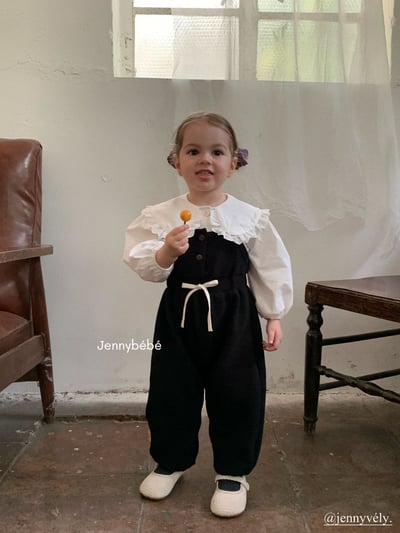 JE586｜(73-100cm) 花邊翻領襯衫/細肩連身褲17