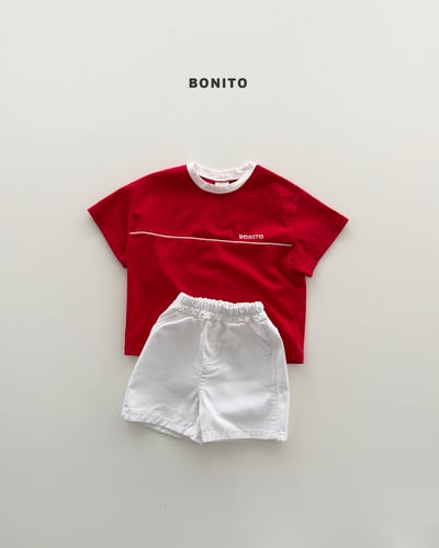 Bonito12｜(75cm-125cm) 2色字母分線上衣3