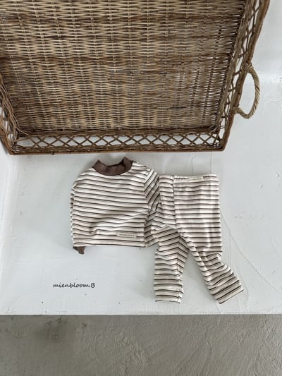 Bloom.b07｜(0m-24m/85cm-125cm) 條紋合身內搭褲7