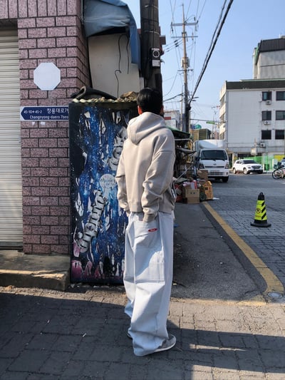 極簡主義 短版 休閒 按扣連帽外套 - 2C19