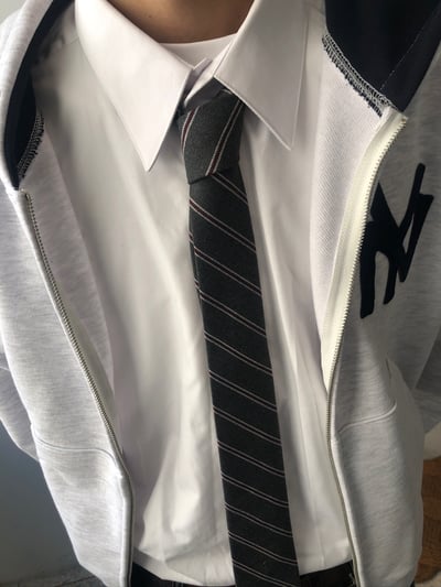 斯文辦公人 經典配色 窄版 條紋 領帶 - 2C9