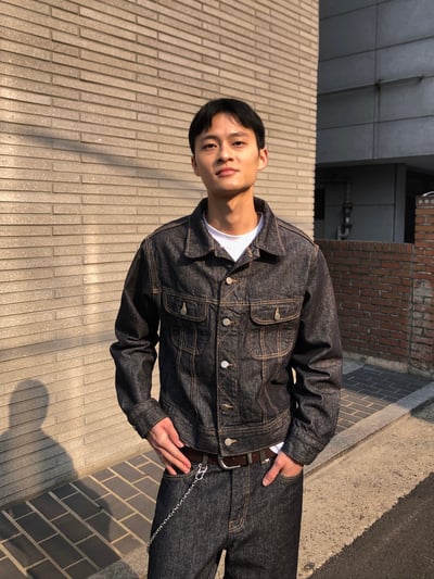 歐美 高街經典 特殊縫線 短版 牛仔夾克 (set - up) - 1C13