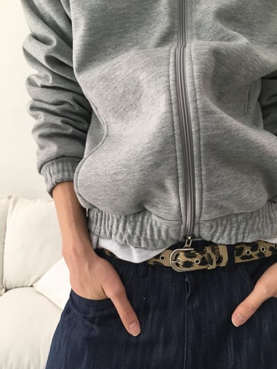 穿搭必備 萬能百搭 豹紋皮帶 - 3C14