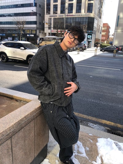 高檔系列 馬海毛 短版 立領 大衣 - 2C12