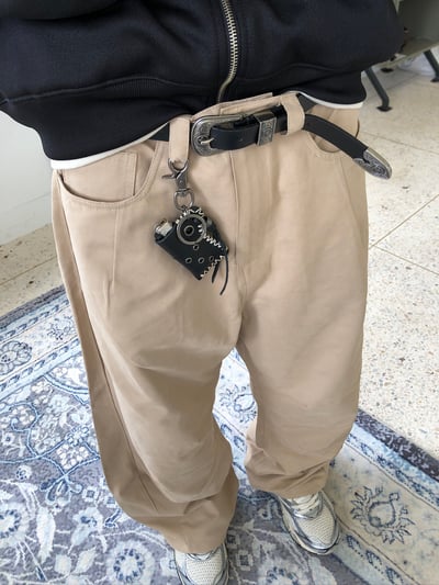 洞洞元素 皮革鑰匙圈 (可放打火機) - 2C6