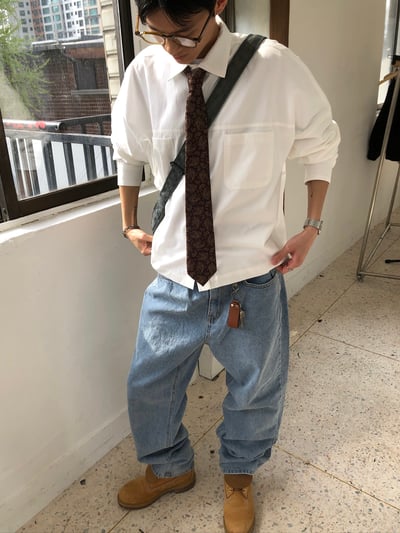 文藝復興 花雕紋 復古領帶 - 2C20