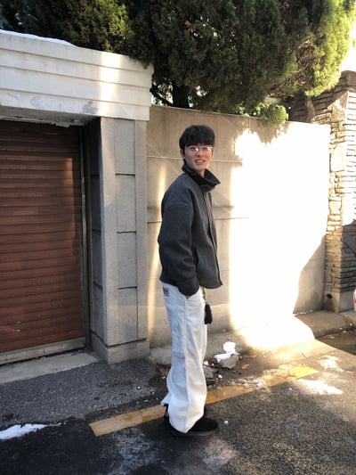 歐美經典 立領皮革 俐落修身 短版大衣 - 2C16