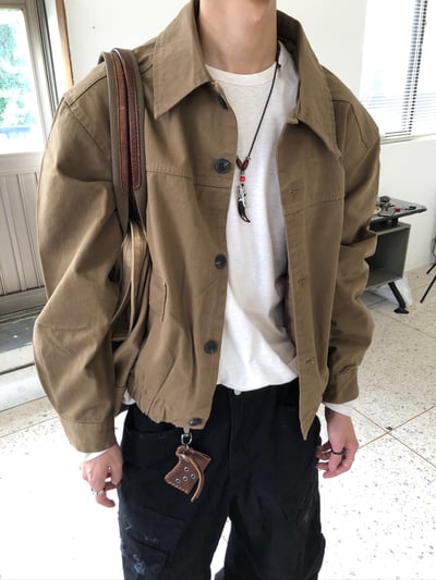 歐美休閒 高級系列 顯肩寬 短版 夾克 - 2C16