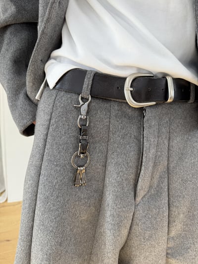 05 多功能皮革 鑰匙圈 - 1C2