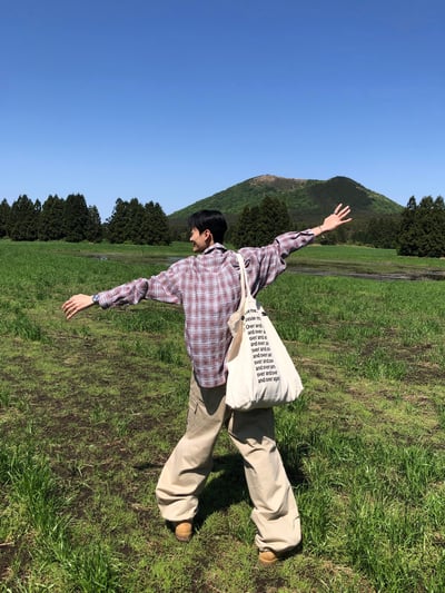 濟州仔 重磅 立體剪裁 工裝寬褲 - 2C9