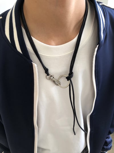 俐落街頭感 繩索項鏈 - 1C6