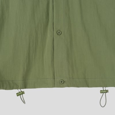 工作雙口袋 繫帶襯衫 - 6C13