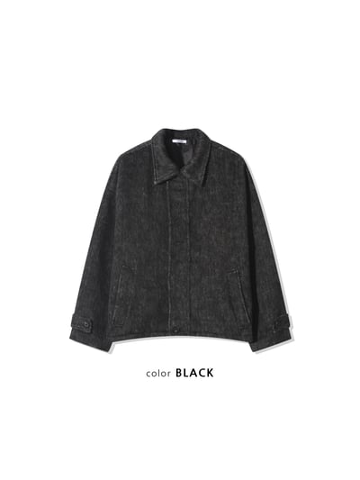 高檔系列 馬海毛 短版 立領 大衣 - 2C23