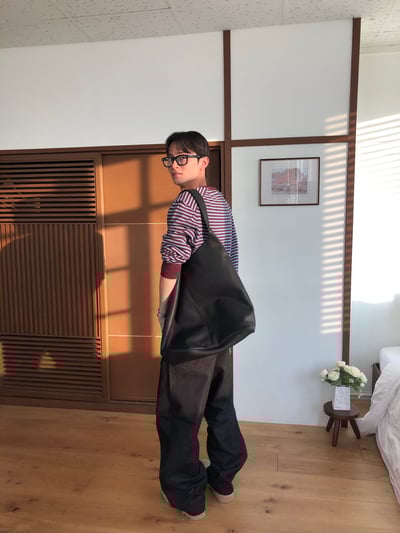 率性街頭 口袋印刷設計 牛仔寬褲 - 2C10