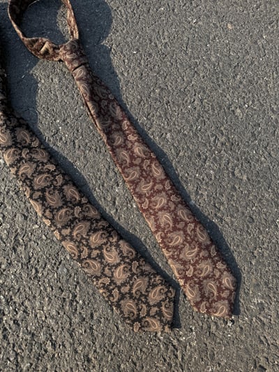 文藝復興 花雕紋 復古領帶 - 2C16