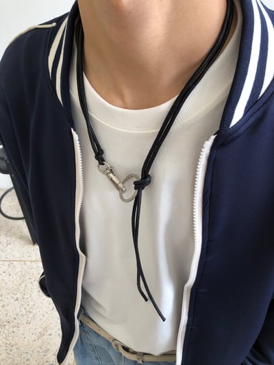 俐落街頭感 繩索項鏈 - 1C2