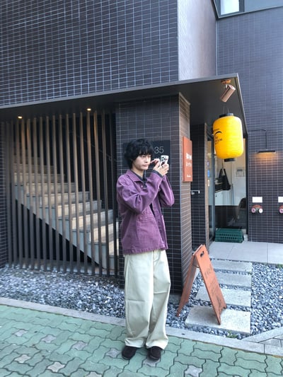 背影殺手 高檔縫線 鬆緊帶 寬版 牛仔長褲 - 3C12