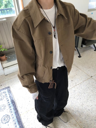 歐美休閒 高級系列 顯肩寬 短版 夾克 - 2C17