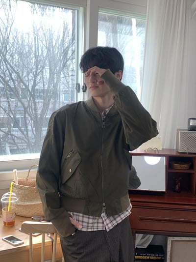 俐落版型 航空 MA-1 短版 飛行夾克 - 2C6