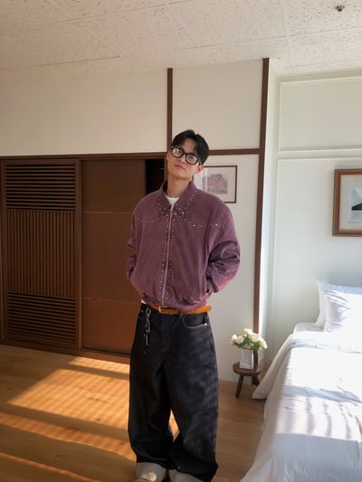 (6oz)倫敦時尚 復古水洗 卯釘 短版 羽絨外套 - 2C11