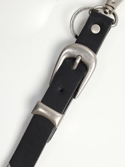 迷你皮帶 皮革(麂皮)鑰匙圈 - 3C11