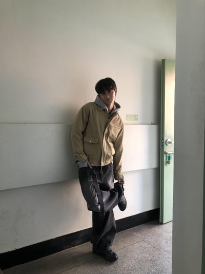 歐美經典款 雙口袋 微短版 牛津夾克 - 3C21