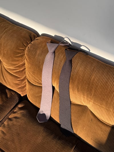 簡約風 百搭 素色 伸縮調節 領帶 - 2C3