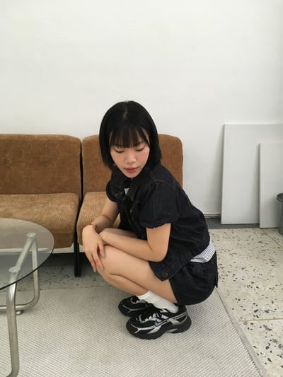 夏季涼感 韓系休閒感 牛仔短袖 襯衫 (set-up) - 1C6