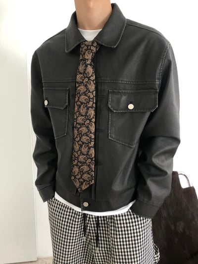 文藝復興 花雕紋 復古領帶 - 2C3