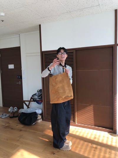 秋冬氛圍 高級麂皮 托特包 - 3C11