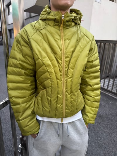 俐落曲線 輕量短版 羽絨外套 - 3C18