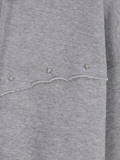 高級棉 銀河星形卯釘 指套 短版 連帽外套 - 3C24