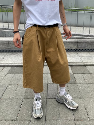 (棕色M 現貨) 經典復古 80s 百慕達 7分短褲 - 3C4