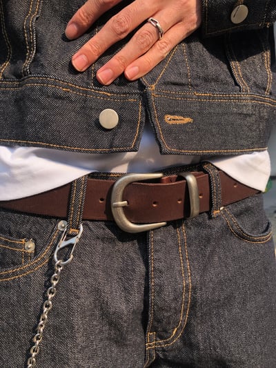 美式休閒 簡約 天然牛皮 皮帶 - 2C4