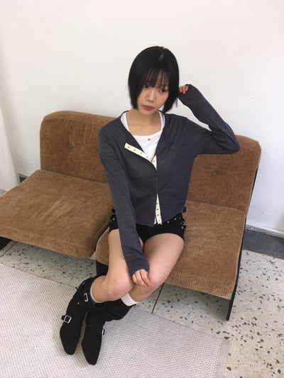 個性街頭感 麂皮 方形扣 尖頭靴 - 2C14