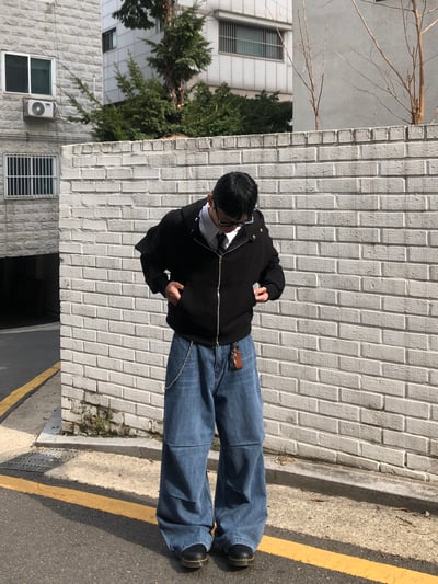 極簡主義 短版 休閒 按扣連帽外套 - 2C8