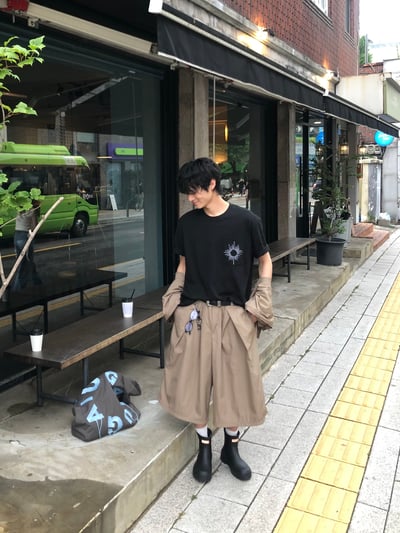 放射線條刺繡  細節點綴 百搭短袖 - 2C7
