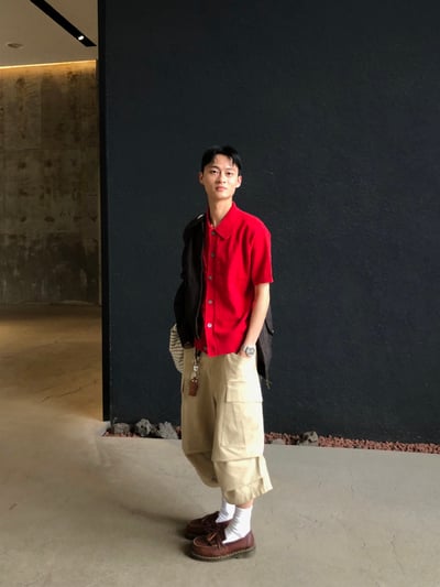 漢南洞 高檔幹練 圈紗針織 短版 開襟衫 - 6C12