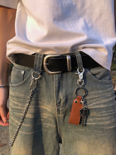 美式休閒 簡約 天然牛皮 皮帶 - 2C2