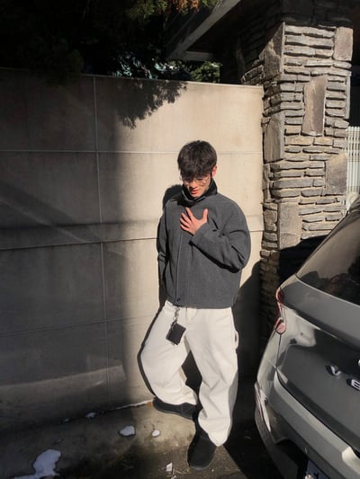 歐美經典 立領皮革 俐落修身 短版大衣 - 2C21