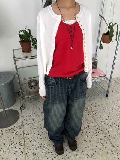 韓系休閒 涼爽透氣 小罩衫 針織衫 - 5C8